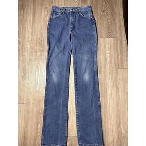 Vintage 90's Womens Wrangler 936DEN Made in USA High Rise Straight Jeans 30x38